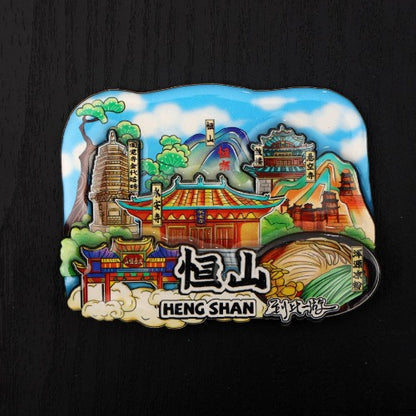 Vol.1-Chic wooden refrigerator magnets souvenirs from China's cities