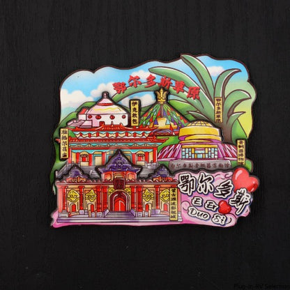Vol.1-Chic wooden refrigerator magnets souvenirs from China's cities