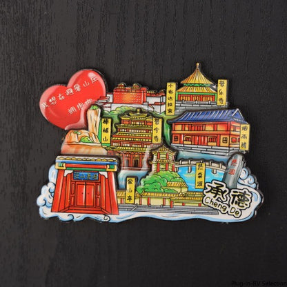 Vol.1-Chic wooden refrigerator magnets souvenirs from China's cities