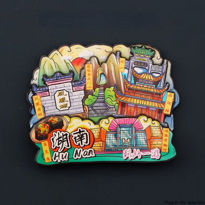 Vol.1-Chic wooden refrigerator magnets souvenirs from China's cities