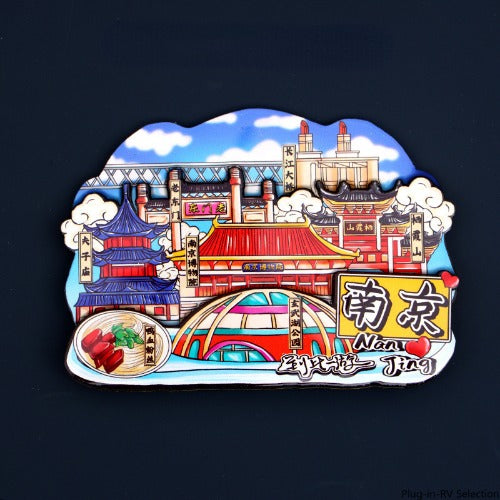 Vol.1-Chic wooden refrigerator magnets souvenirs from China's cities