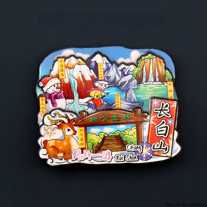 Vol.1-Chic wooden refrigerator magnets souvenirs from China's cities