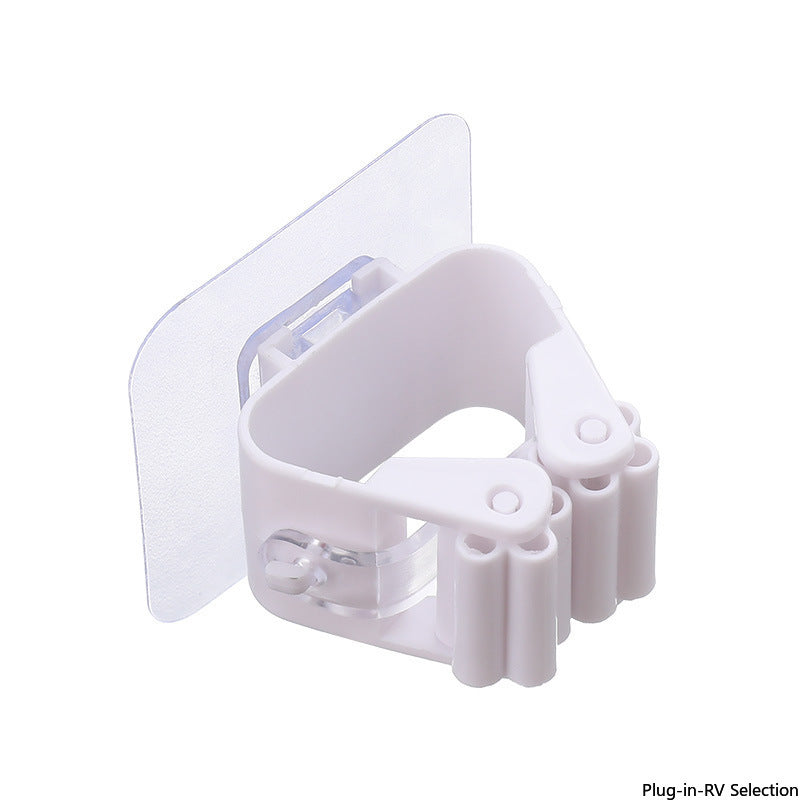 Wall Mop Holder Clip Rack Adhesive Brush Hanger