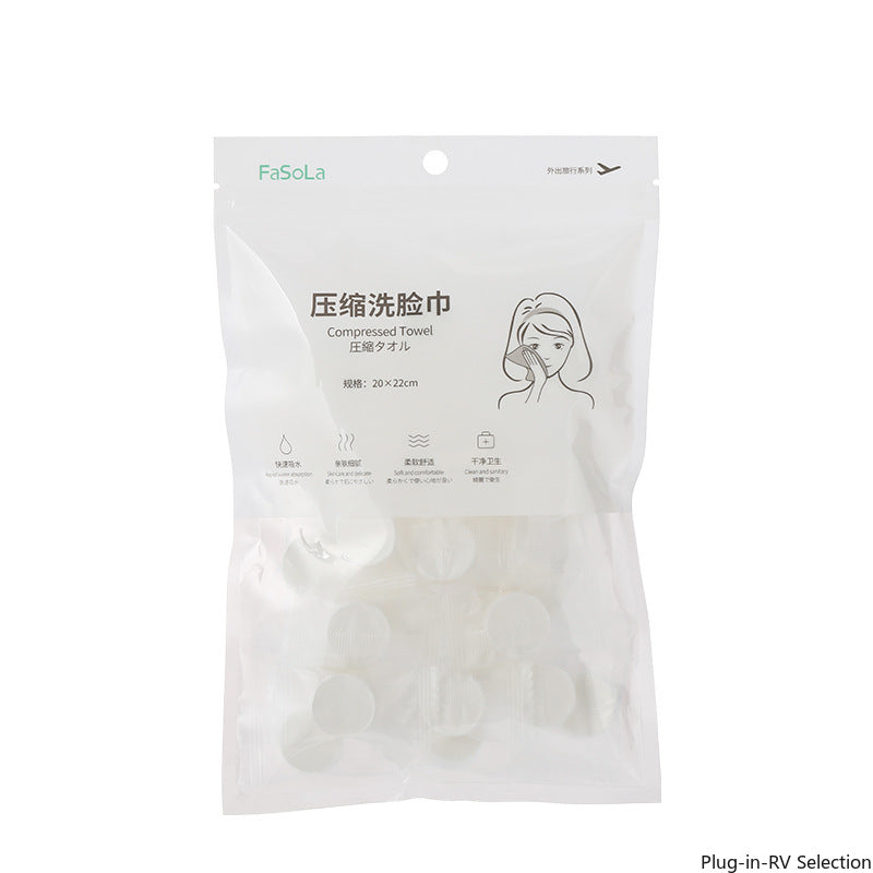 Disposable compressed towel
