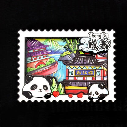 Vol.1-Chic wooden refrigerator magnets souvenirs from China's cities