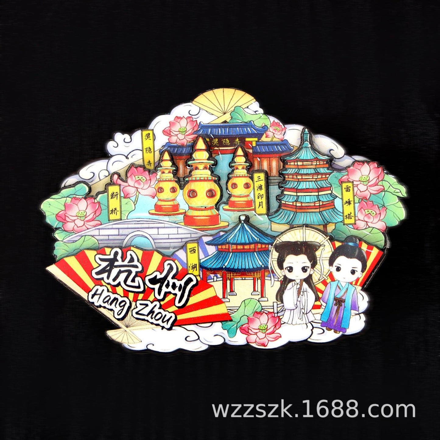 Vol.1-Chic wooden refrigerator magnets souvenirs from China's cities