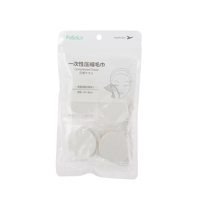 Disposable compressed towel