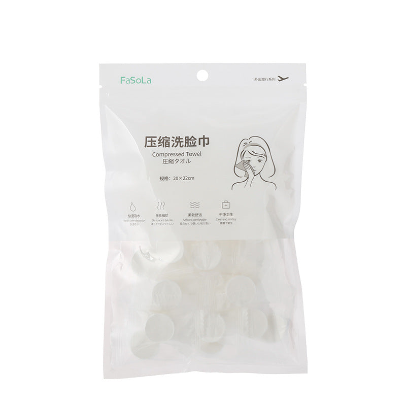 Disposable compressed towel