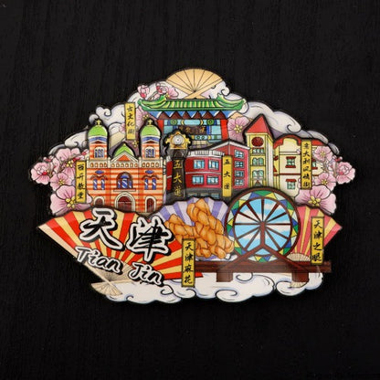 Vol.1-Chic wooden refrigerator magnets souvenirs from China's cities