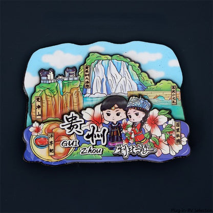 Vol.1-Chic wooden refrigerator magnets souvenirs from China's cities
