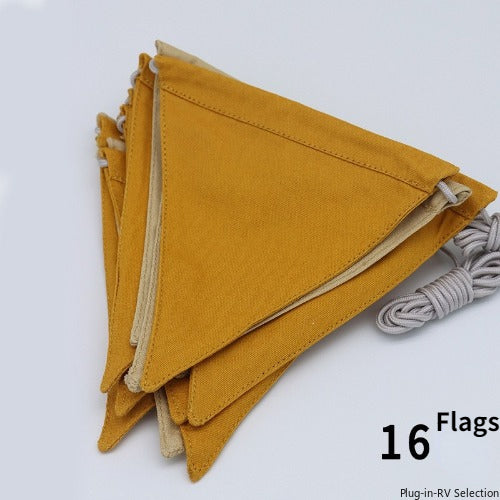 Minimalist Retro Camping Atmosphere Triangle Flags