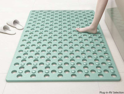 Square anti-slip and anti-fall massage bathroom floor mat