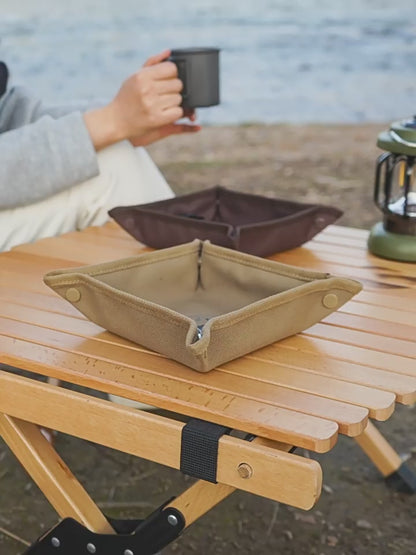 Collapsible Home travel outdoor camping storage tray